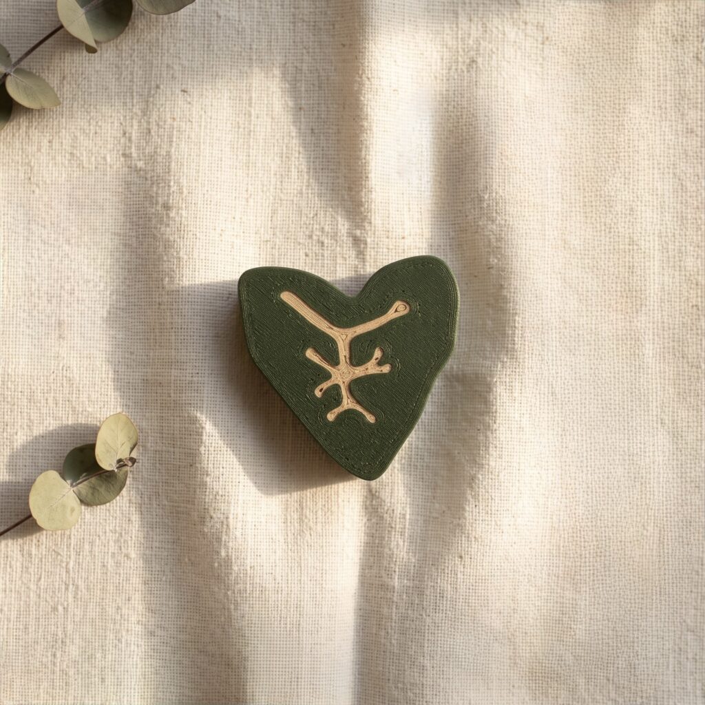 Close-up of Alocasia leaf plant clip mechanism in the open position